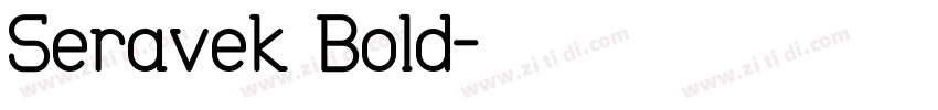 Seravek Bold字体转换